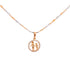 Little Girl Pendant Necklace for Mother Grandmother Rose Gold