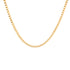 A 14k gold-filled 20-inch Cuban chain necklace with a 3mm curb link is displayed on a white background.