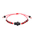 Discover the allure of our Genuine Azabache Crucifix Red Rope Bracelet, showcasing eye-catching red and black beads. The standout feature is a distinctive Azabache crucifix bead, renowned for its spiritual protection, artistically crafted in the shape of a cross and set on an adjustable string to ensure the perfect fit for everyone.