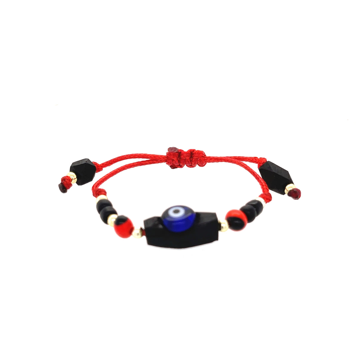 Azabache Evil Eye Red Beads/Black String Spiritual Bracelet For